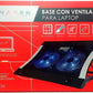Base Enfriadora Laptop Naceb 2 Ventiladores(Na-636)