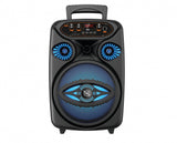 Bocina Inalambrica Necnon (Nbbb8W0118) Bafle 8 Radio Fm Usb Aux 3.5Mm Luz Led 3800 Watts Display