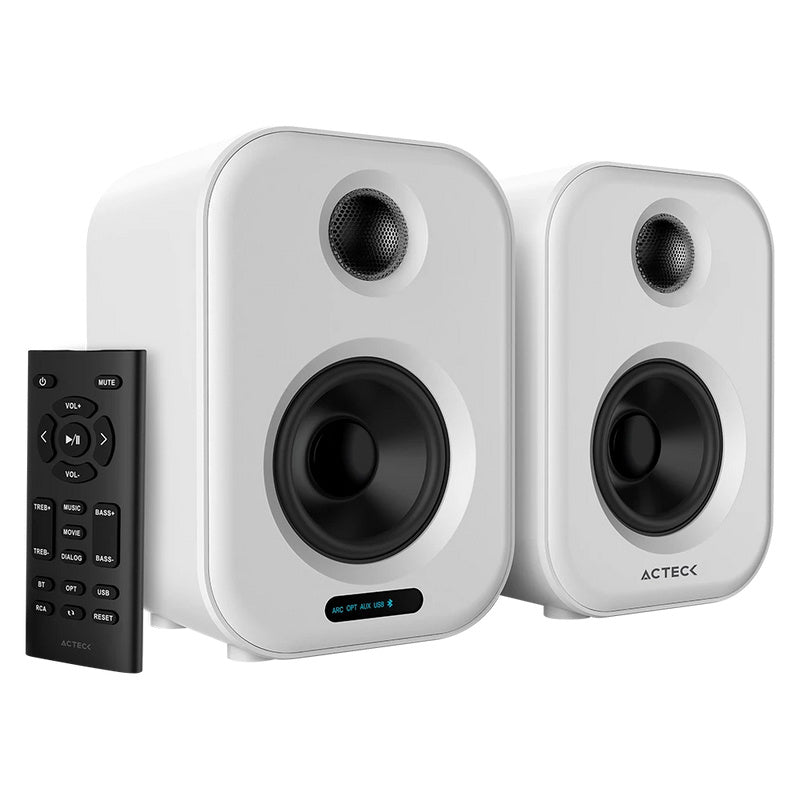Bocinas Acteck (Ac-935883) Dynamic Exact Bs65050W Rmsaux 3.5Bt 5.0Optico2.0 Canalesblanco