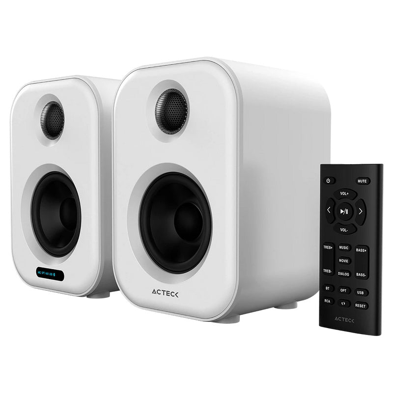 Bocinas Acteck (Ac-935883) Dynamic Exact Bs65050W Rmsaux 3.5Bt 5.0Optico2.0 Canalesblanco