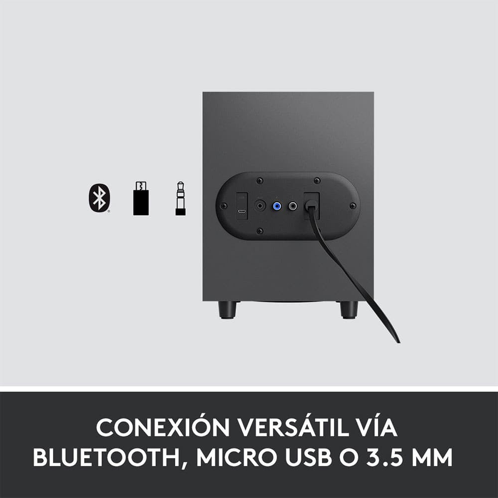 Logitech Bocina Con Subwoofer Z407, Bluetooth, Alámbrico/Inalámbrico, 40W Rms, Usb, Negro