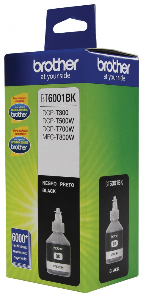 Tanque De Tinta Brother Bt6001Bk Negro, 6000 Páginas