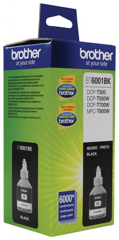 Tanque De Tinta Brother Bt6001Bk Negro, 6000 Páginas