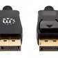 Cable Displayport Manhatan V1.4 M-M 1.0M Negro 8K@60Hz/4K@120Hz 353595