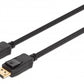Cable Displayport Manhatan V1.4 M-M 2.0M Negro 8K@60Hz/4K@120Hz 353618