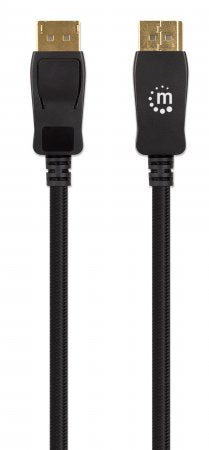 Cable Displayport Manhatan V1.4 M-M 2.0M Negro 8K@60Hz/4K@120Hz 353618