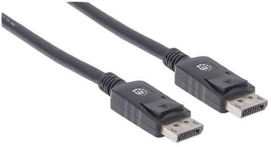 Manhattan Cable Displayport 1.2 Macho - Displayport 1.2 Macho, 4K, 60Hz, 1 Metro, Negro