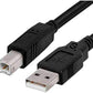 Cable Getttech (Jl-3515) Usb-A 2.0-Usb B, Negro, 1.5Mts