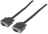 Manhattan Cable Para Monitor Svga 8Mm, Vga (D-Sub) Macho - Vga (D-Sub) Macho, 4.5 Metros, Negro