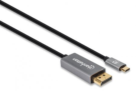 Cable Usb C A Displayport M-M 3 Mts 8K60Hz Manhattan 354851