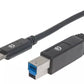 Cable Manhattan Usb C Macho - Usb B Macho 2Mts
