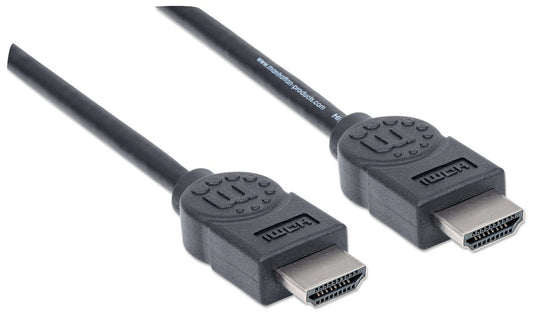 Manhattan Cable Hdmi De Alta Velocidad, Hdmi Macho - Hdmi Macho, 4K, 30Hz, 3D, 1.8 Metros, Negro
