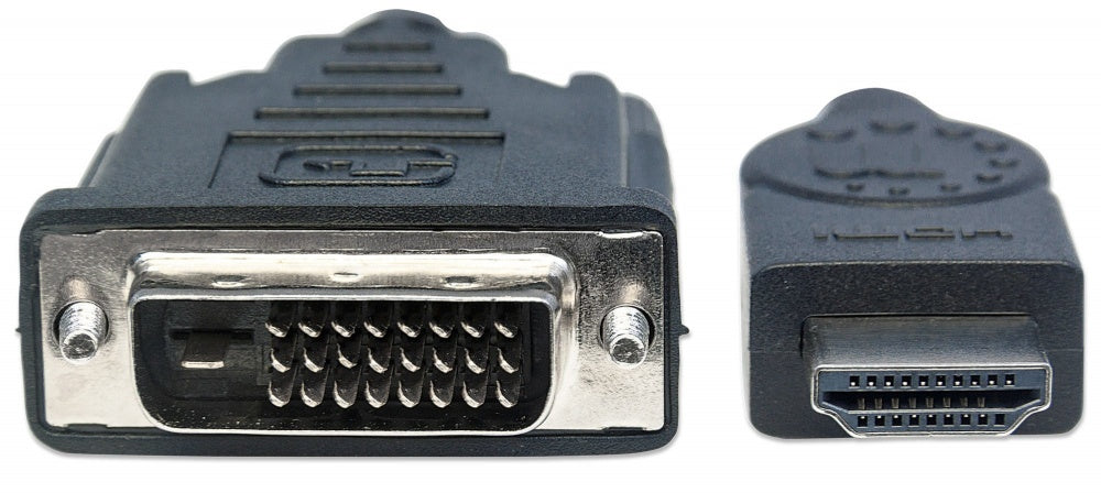 Manhattan Adaptador Hdmi Macho - Dvi-D Macho, 3.05 Metros, Negro