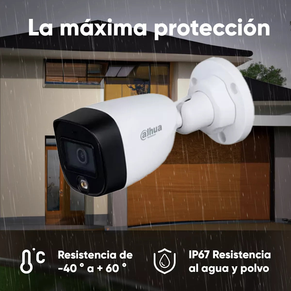 Camara Bullet Dahua (Dh-Hac-Hfw1209Cn-Led-0280B) Full Color 1080P, 106 Grados, Ip67, Cvi,Ahd Y Cvbs