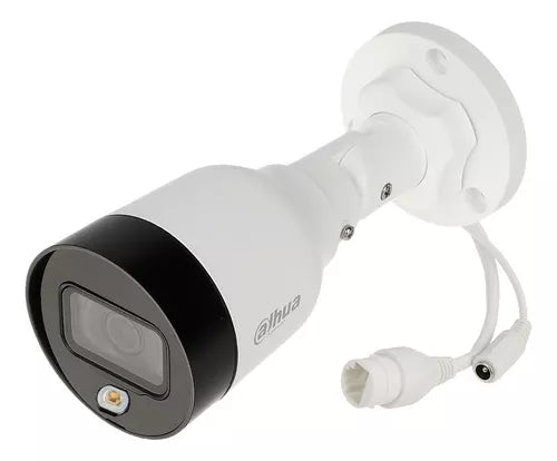 Camara Ip Bullet Dahua (Dh-Ipc-Hfw1239S1N-Led-0280B-S4) 2Mp,Luz 15M,H.265,Ip67,Poe,Dwdr