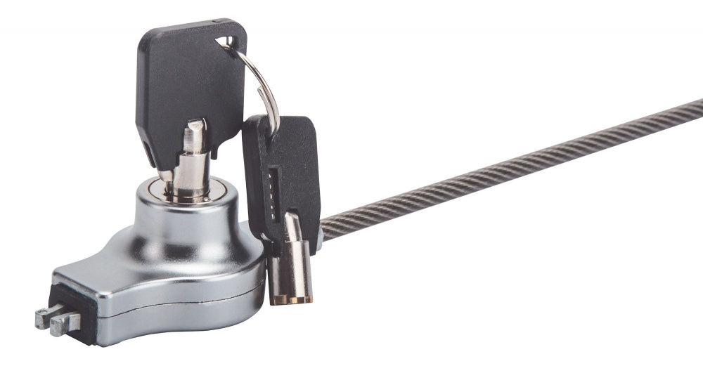 Manhattan Candado De Llave Para Laptop 440295, 2 Metros, Negro