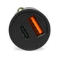 Cargador Para Auto Vorago 1Xusb-C 20W 1Xusb A Qch 3.0 Negro Au-305-Bk