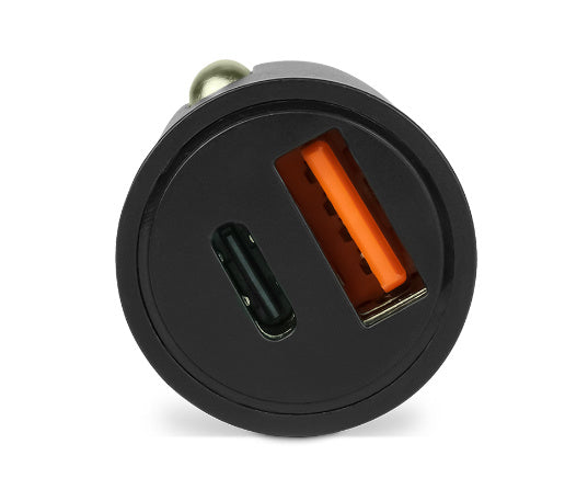 Cargador Para Auto Vorago 1Xusb-C 20W 1Xusb A Qch 3.0 Negro Au-305-Bk