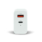 Cargador Para Pared Quick Charge 3.0A Pd20W Usb A Y C Blanco Au-350-Wh