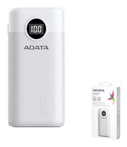 Cargador Portatil Dig Adata P10000Qcd Tipo C Blanco(Ap10000Qcd-Dgt-Cwh
