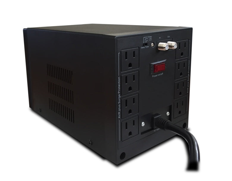 Cdp Regulador R-Avr2408, 1800W, 2400Va, 8 Contactos