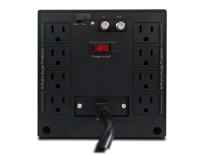 Cdp Regulador R-Avr2408, 1800W, 2400Va, 8 Contactos