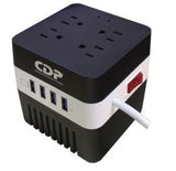 Regulador Cdp Con Supresor De Picos Avr 604, 300W, 600Va, 4 Contactos, 4X Usb
