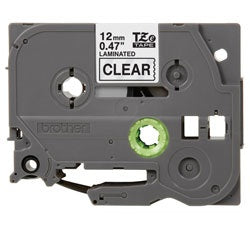 Cinta Brother Tze131 Negro Sobre Claro, 12Mm X 8M