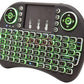 Control Remoto Necnon (Ncr-1) Con Teclado Y Mousepad, Receptor Usb 2.4, Rgb 7 Colores