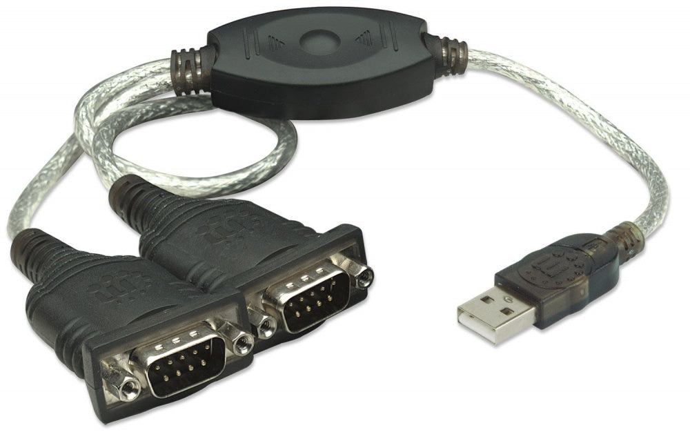 Manhattan Cable Usb 2.0 Macho - Rs-232 Macho, 0.45 Metros, Negro