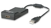 Manhattan Cable Usb 2.0 Macho - Hdmi Hembra, Negro
