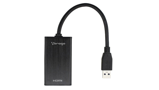 Vorago Adaptador Hdmi Hembra - Usb Macho, Negro