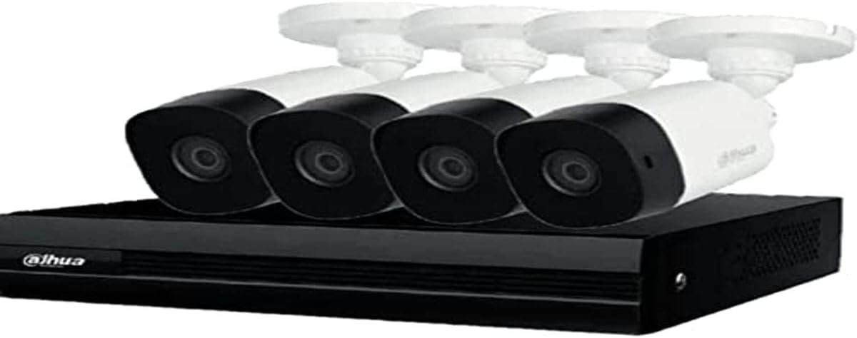 Kit Dvr Dahua 8Ch Dahua (Dh-Kit/Xvr1B08-I/4-B1A21N-0360B) 2Mp, Cooper-I Wizsense, 4Cams B1A21, 2 Ip