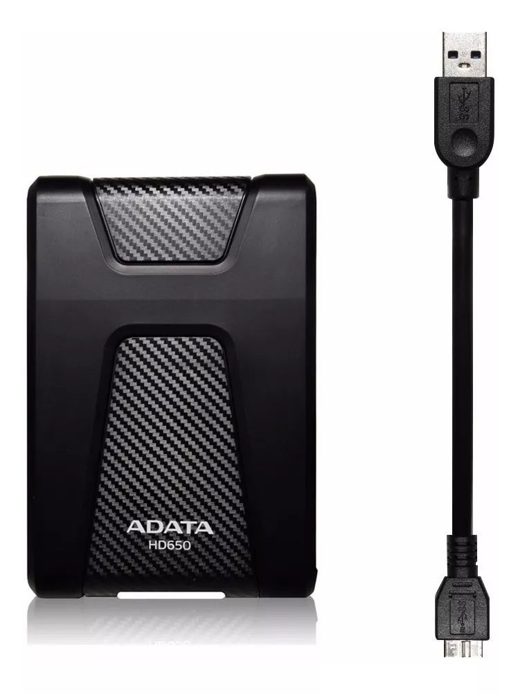 Disco Duro Externo Adata Hd650 4Tb 2.5 3.1 Negro (Ahd650-4Tu31-Cbk)