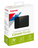 Disco Duro Externo Toshiba Canvio Ready 4Tb 2.5"" Usb 3.2 Negro (Hdtp340Xk3Ca)