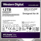 Disco Duro Wd 3.5" 12Tb (Wd121Purp) Purple Pro, 7200 Rpm, 256Mb, Sata3