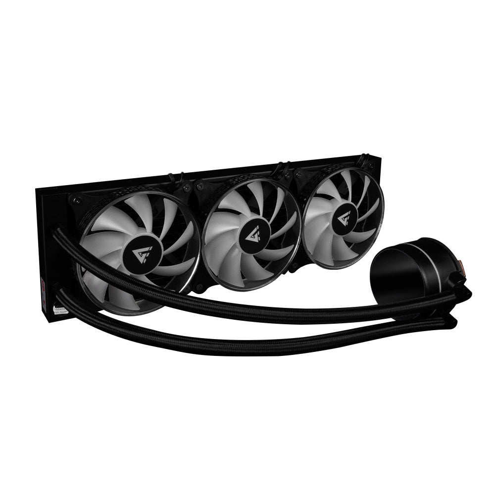 Enfriamiento Liquido Game Factor 360Mm, Rgb, 3X120Mm, Negro Lqg700-Bk