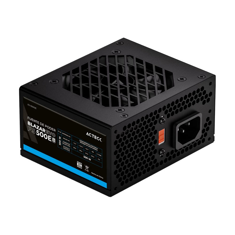 Fuente De Poder Acteck Blazar Evo Fs500E Sfx 500W Negro Es-05002E
