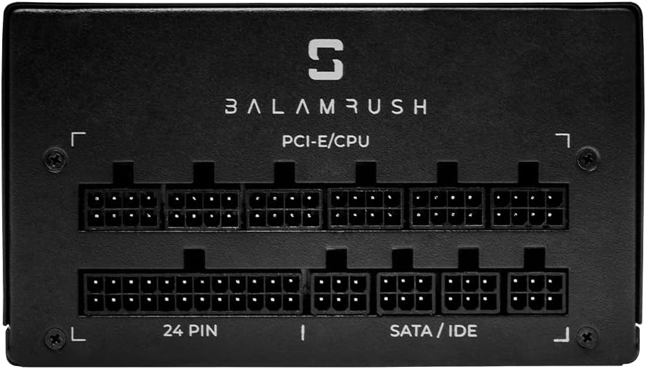 Fuente De Poder Balam Rush (Br-931199) Gr850,850W,80 Plus Gold,9 Sata,3 Molex,Modular,Vent 140Mm