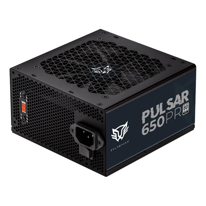 Fuente De Poder Balam Rush (Br-937719) Pulsar 650Pr,650W,80 Plus White,Vent 120Mm,Negro