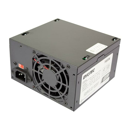 Fuente De Poder Evotec (P4600W) 600W/24P/2 Sata/Atx, Empaque Individual.