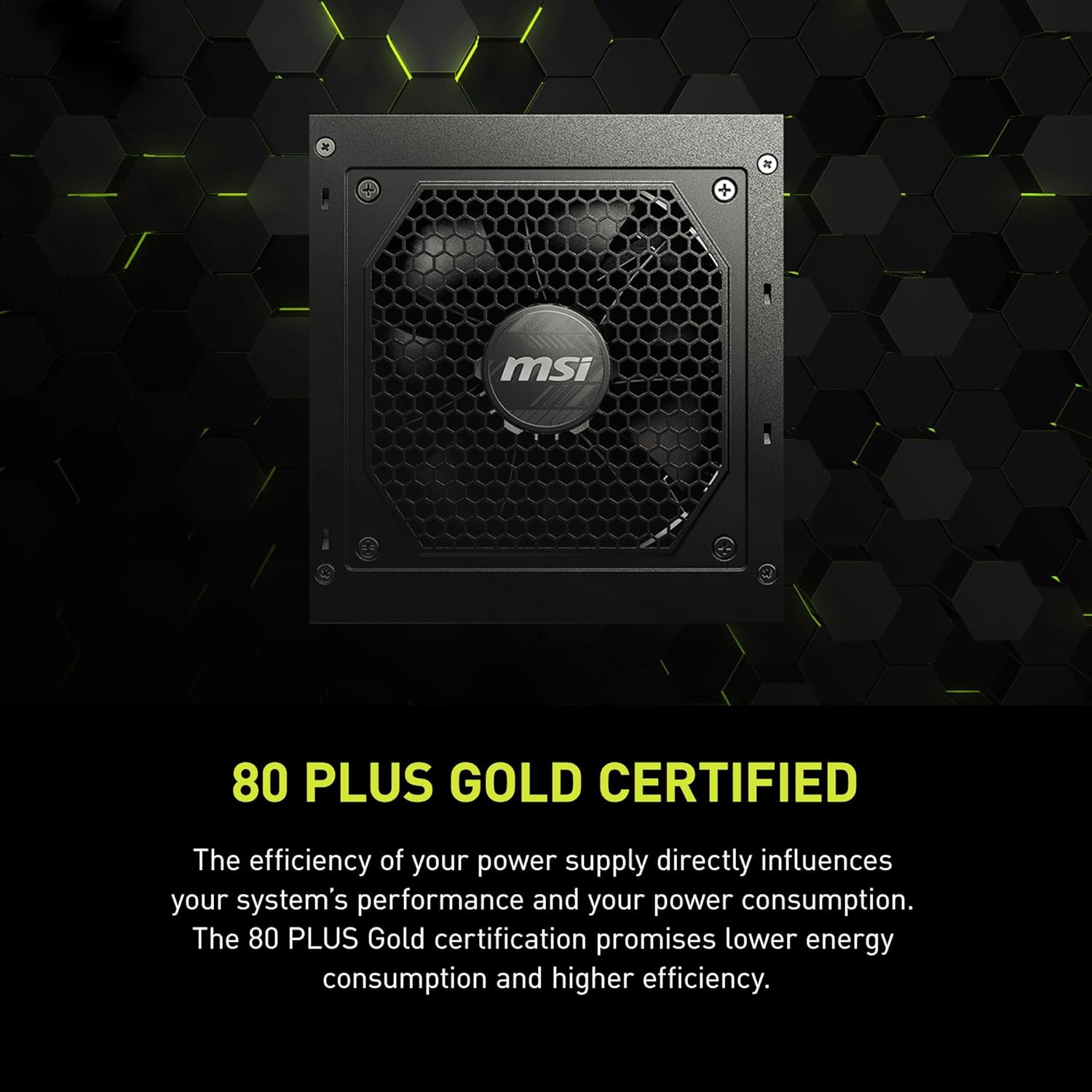 Fuente De Poder Msi (Mag A750Gl Pcie5) 750W, Pci 5, Full Modular, 80 Plus Gold, Pfc Activo, Atx 3.0