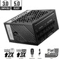 Fuente De Poder Msi (Mpg A1000G Pcie5) 1000W, Pci5, Full Modular, 80 Plus Gold, Pfc Activo, Atx 3.0