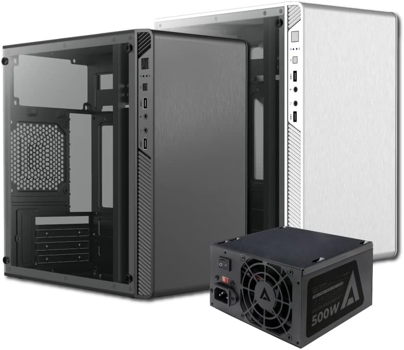 Gabinete Acteck (Ac-935852) Performance Ii Gi215W,Micro Atx,Fuente 500W,2*Usb 2.0,Acrilico,Blanco