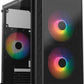 Gabinete Acteck (Ac-939225) Doom Pro Crystal Gi730Micro Atx1*Usb 3.0Cristal Temp3 Fan Rgbnegro
