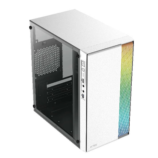 Gabinete Acteck Fusion Ii M-Atx Fuente Atx500W Usb3.0 Blanco Ac-935760