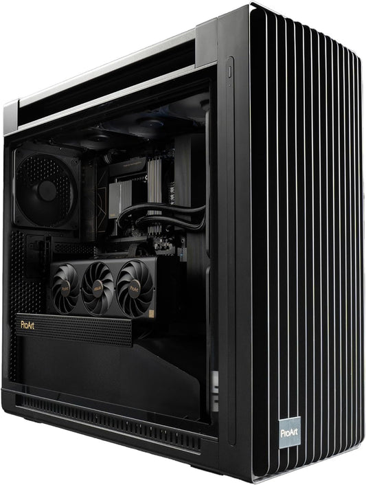 Gabinete Asus (Pa602/Blk/Tg//) Proart, 3*200, 1*140 Fan,Vidrio Templado Lateral,Mt,No Psu