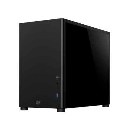 Gabinete Balam Rush (Br-934947) Eris Jet Gi985,Micro Atx,1*Usb 3.0,1*Usb C,Cristal Temp,Negro