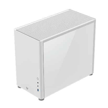 Gabinete Balam Rush (Br-935647) Eris Frost Gi985,Micro Atx,1*Usb 3.0,1*Usb C,Cristal Temp,Blanco