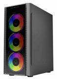 Gabinete Balam Rush (Br-935968) Dragonfly Ii Crystal Gm745Atx1*Usb 3.0Cristal Tempnegro